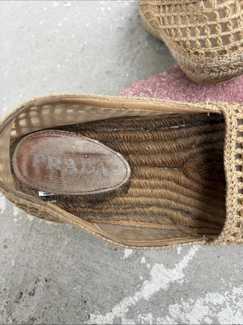 Prada Raffia espadrille